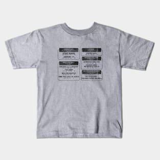 1977 Movie Showtimes (faded) Kids T-Shirt